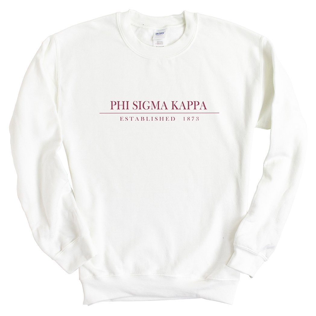 Phi Sigma Kappa Sweatshirt - Phi Sig Old Fashioned Vintage Crewneck Sweatshirt - Kite and Crest