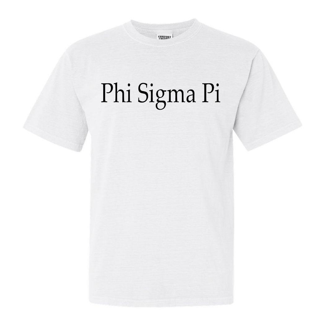 Phi Sigma Pi Clean and Simple Comfort Colors T-Shirt - Kite and Crest