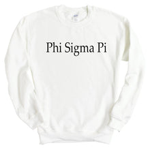 Load image into Gallery viewer, Phi Sigma Pi Clean and Simple Sweatshirt - Fraternity Crewneck Sweatshirt - Kite and Crest
