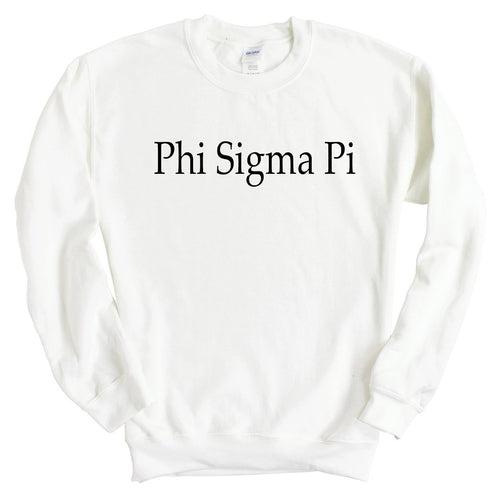 Phi Sigma Pi Clean and Simple Sweatshirt - Fraternity Crewneck Sweatshirt - Kite and Crest