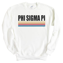 Load image into Gallery viewer, Phi Sigma Pi Lets Race Sweatshirt - Fraternity Crewneck Sweatshirt - Kite and Crest
