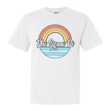 Load image into Gallery viewer, Phi Sigma Pi Seas the Day Comfort Colors T-Shirt - Kite and Crest
