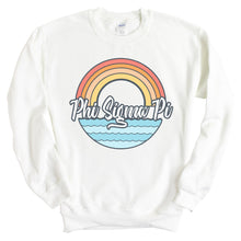 Load image into Gallery viewer, Phi Sigma Pi Seas the Day Sweatshirt - Fraternity Crewneck Sweatshirt - Kite and Crest
