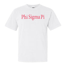 Load image into Gallery viewer, Phi Sigma Pi Simply Me Comfort Colors T-Shirt - Kite and Crest
