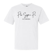 Load image into Gallery viewer, Phi Sigma Pi Sorority Alumna Comfort Colors T-Shirt - Kite and Crest
