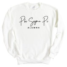 Load image into Gallery viewer, Phi Sigma Pi Sorority Alumna Sweatshirt - Fraternity Crewneck Sweatshirt - Kite and Crest
