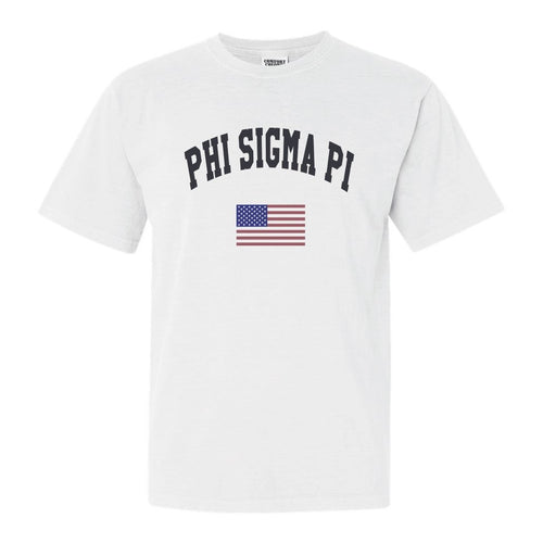 Phi Sigma Pi Traditional Flag Comfort Colors T-Shirt - Kite and Crest