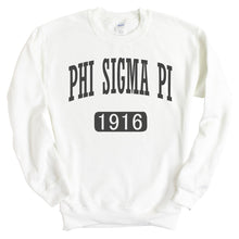 Load image into Gallery viewer, Phi Sigma Pi Weekender Sweatshirt - Fraternity Crewneck Sweatshirt - Kite and Crest
