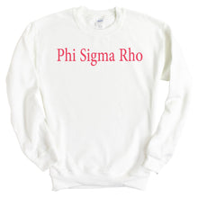 Load image into Gallery viewer, Phi Sigma Rho Basic Written Crewneck Sweatshirt - Kite and Crest
