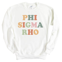 Load image into Gallery viewer, Phi Sigma Rho Bright and Colorful Crewneck Sweatshirt - Kite and Crest
