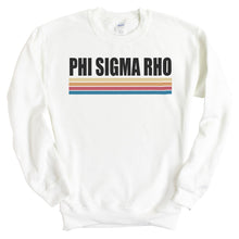 Load image into Gallery viewer, Phi Sigma Rho Colorful Stripes Crewneck Sweatshirt - Kite and Crest
