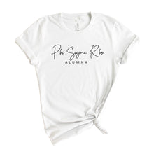 Load image into Gallery viewer, Phi Sigma Rho Sorority Alumna T-shirt - Kite and Crest
