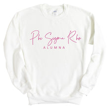 Load image into Gallery viewer, Phi Sigma Rho Vintage Alumna Crewneck Sweatshirt - Kite and Crest

