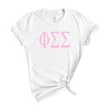 Load image into Gallery viewer, Phi Sigma Sigma Very Pink Sorority T-Shirt Shirt Tee - Kite and Crest
