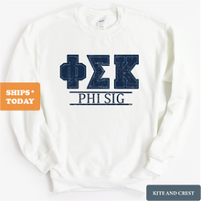 Load image into Gallery viewer, Sweatshirt - Washed Letters Crewneck Sweatshirt
