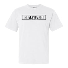 Load image into Gallery viewer, Pi Alpha Phi Fraternal Block Comfort Colors T-Shirt - Fraternity Tee - Kite and Crest
