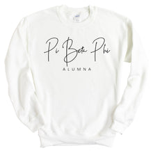 Load image into Gallery viewer, Pi Beta Phi Sweatshirt - Pi Phi Sorority Alumna Crewneck Sweatshirt - Kite and Crest
