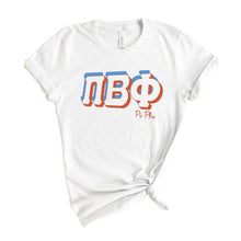 Load image into Gallery viewer, Pi Beta Phi T-shirt - Pi Phi American Colored Tee - Kite and Crest
