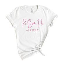 Load image into Gallery viewer, Pi Beta Phi T-Shirt | Pi Phi Vintage Alumna Shirt | Pi Beta Phi Sorority Gift Idea - Kite and Crest
