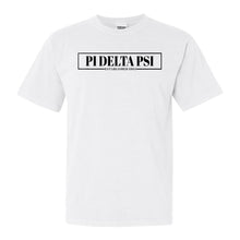 Load image into Gallery viewer, Pi Delta Psi Fraternal Block Comfort Colors T-Shirt - Fraternity Tee - Kite and Crest
