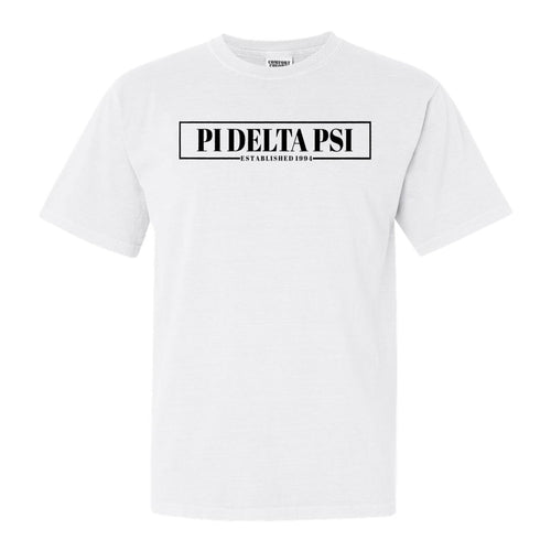 Pi Delta Psi Fraternal Block Comfort Colors T-Shirt - Fraternity Tee - Kite and Crest