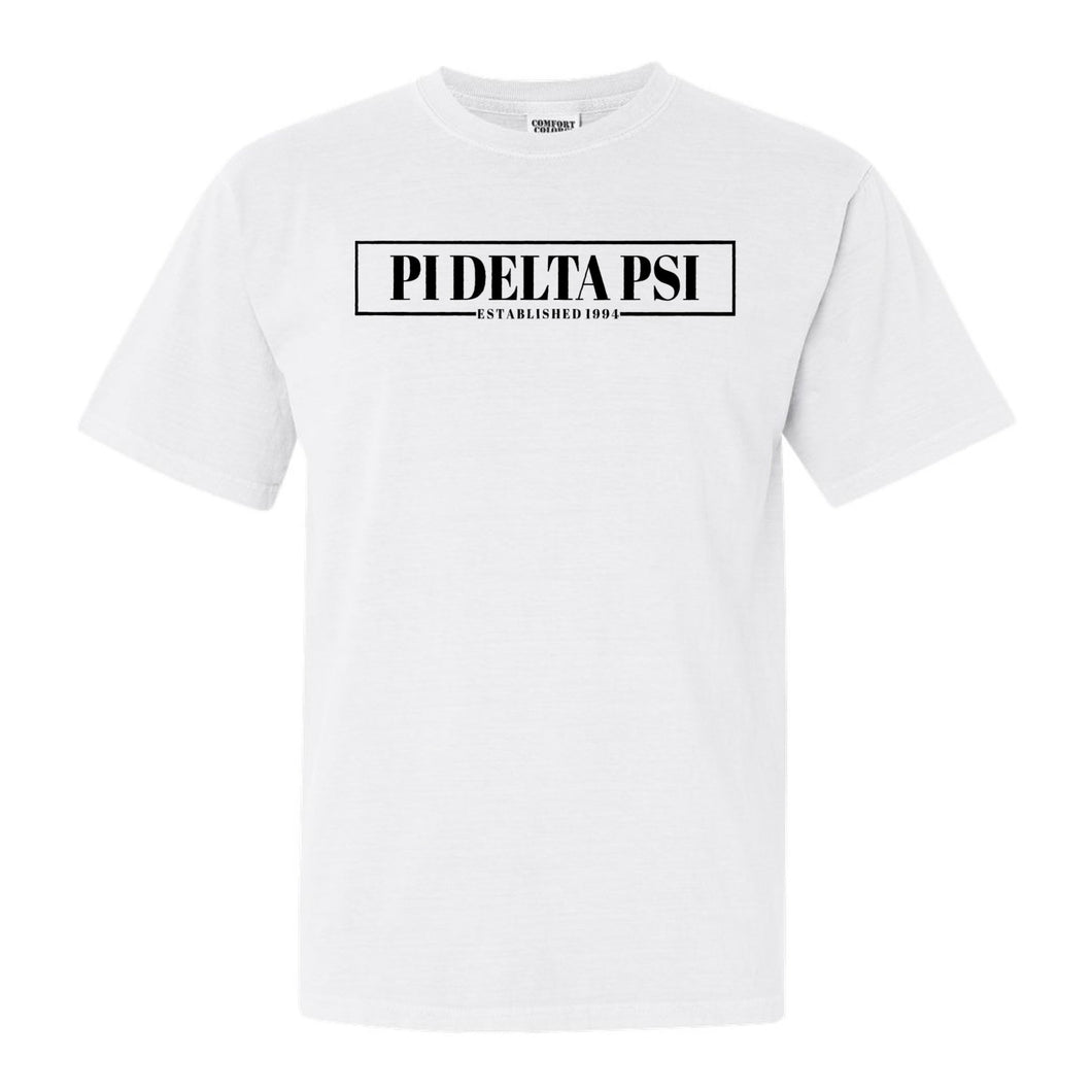 Pi Delta Psi Fraternal Block Comfort Colors T-Shirt - Fraternity Tee - Kite and Crest