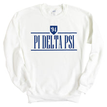 Load image into Gallery viewer, Pi Delta Psi Shield Sweatshirt - Fraternity Crewneck Sweatshirt - Kite and Crest
