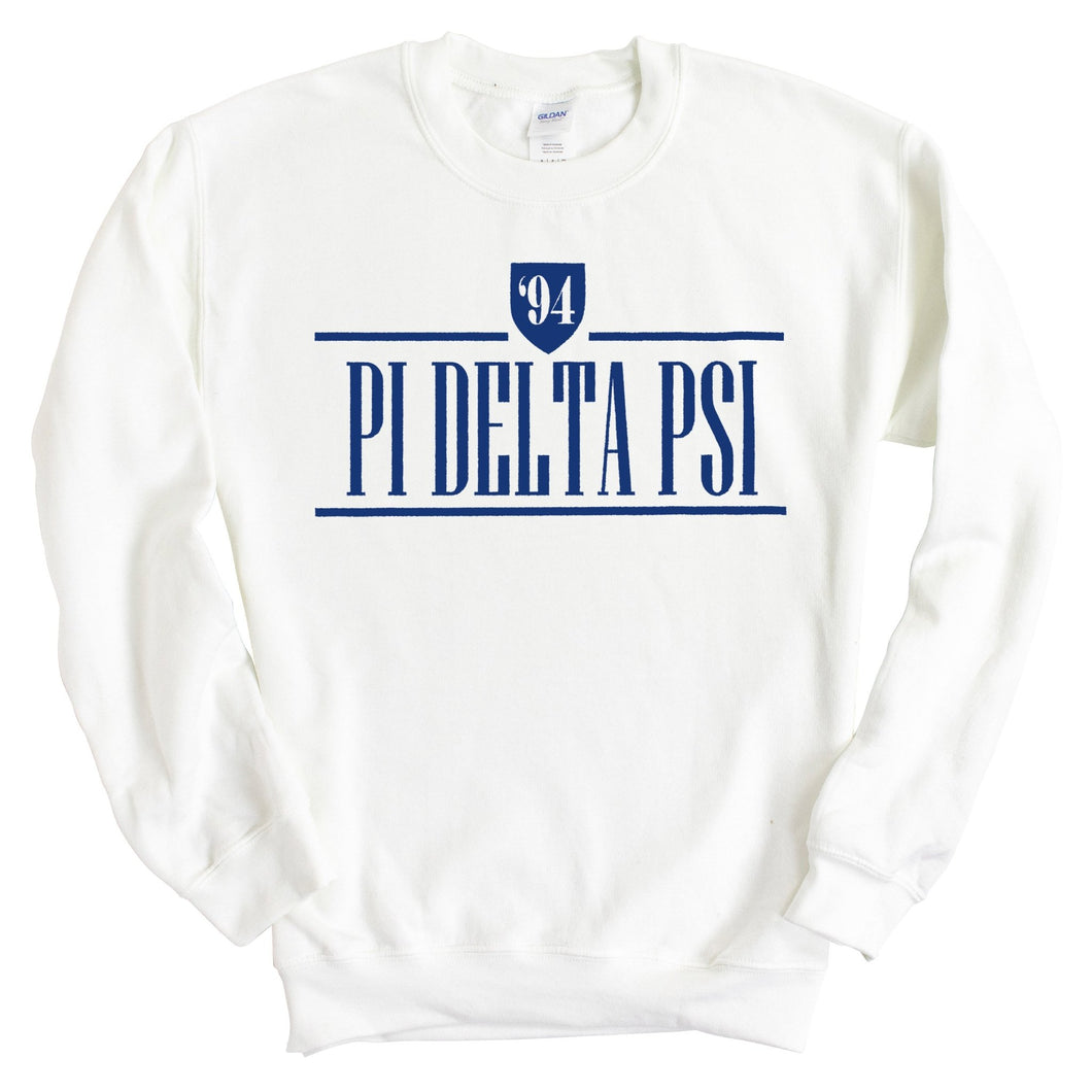 Pi Delta Psi Shield Sweatshirt - Fraternity Crewneck Sweatshirt - Kite and Crest