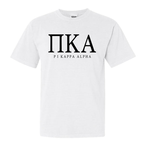Pi Kappa Alpha Comfort Colors T-Shirt - PIKE Fraternal Block Shirt - Kite and Crest