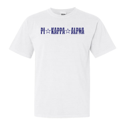 Pi Kappa Alpha Comfort Colors T-Shirt - PIKE Fraternal Star Shirt - Kite and Crest