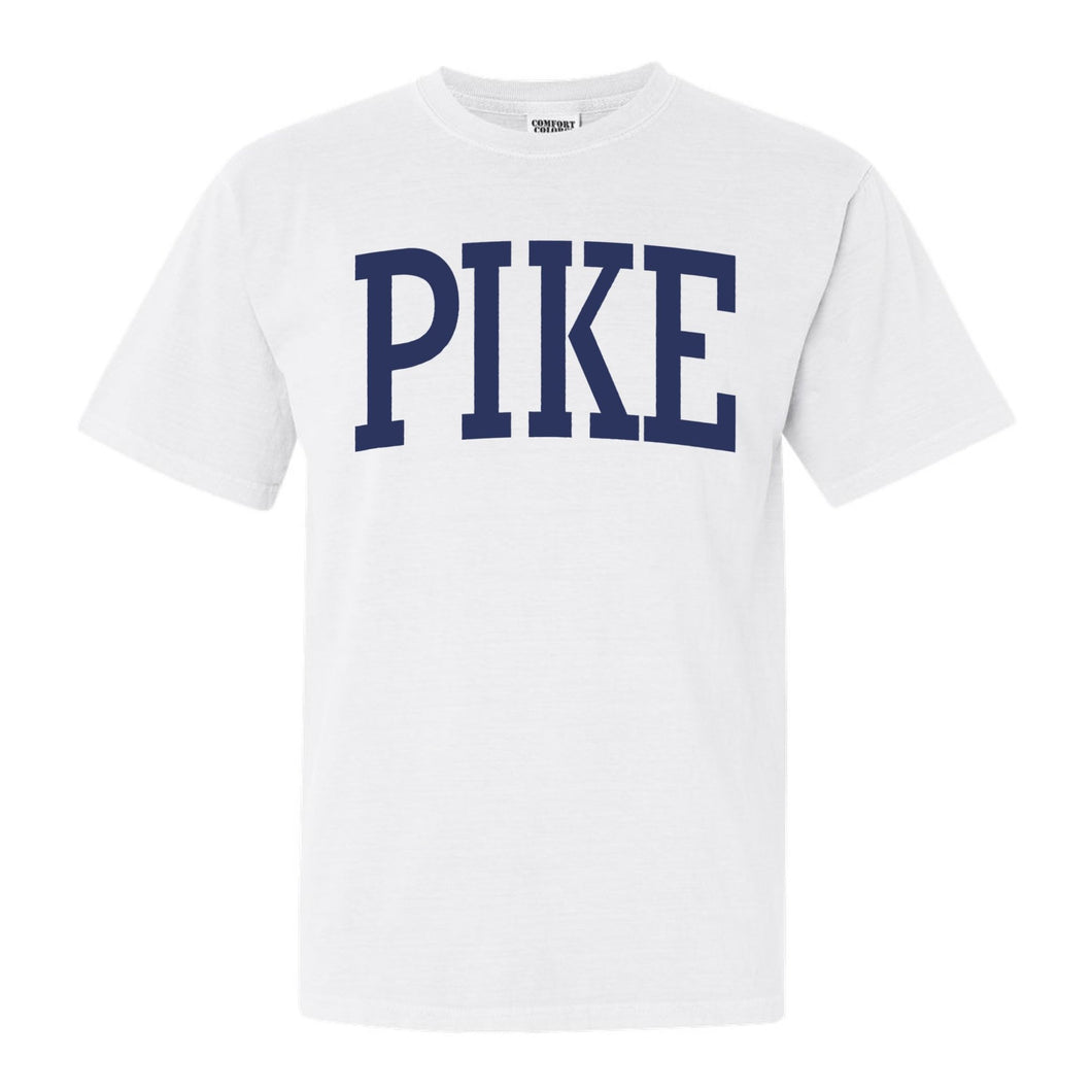 Pi Kappa Alpha Comfort Colors T-Shirt - PIKE Intrinsic Lettered Shirt - Kite and Crest