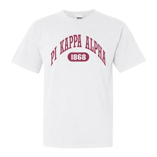 Pi Kappa Alpha Comfort Colors T-Shirt - PIKE Large Athletic Shirt - Kite and Crest