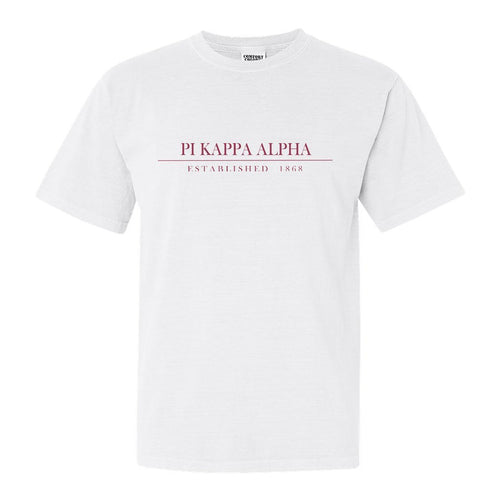 Pi Kappa Alpha Comfort Colors T-Shirt - PIKE Old Fashioned Vintage Shirt - Kite and Crest