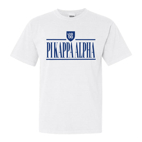 Pi Kappa Alpha Comfort Colors T-Shirt - PIKE Shield Shirt - Kite and Crest
