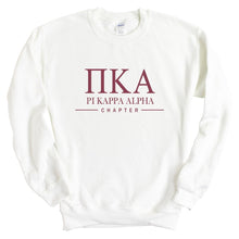 Load image into Gallery viewer, Pi Kappa Alpha Sweatshirt - PIKE Basic Lined Crewneck Sweatshirt - Kite and Crest
