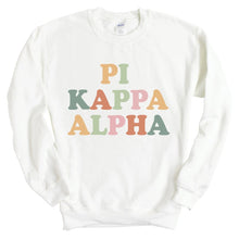 Load image into Gallery viewer, Pi Kappa Alpha Sweatshirt - PIKE Bright and Colorful Crewneck Sweatshirt - Kite and Crest
