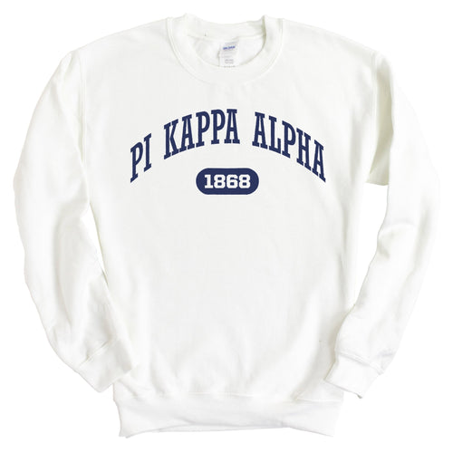 Pi Kappa Alpha Sweatshirt - PIKE Fraternal Arch Crewneck Sweatshirt - Kite and Crest