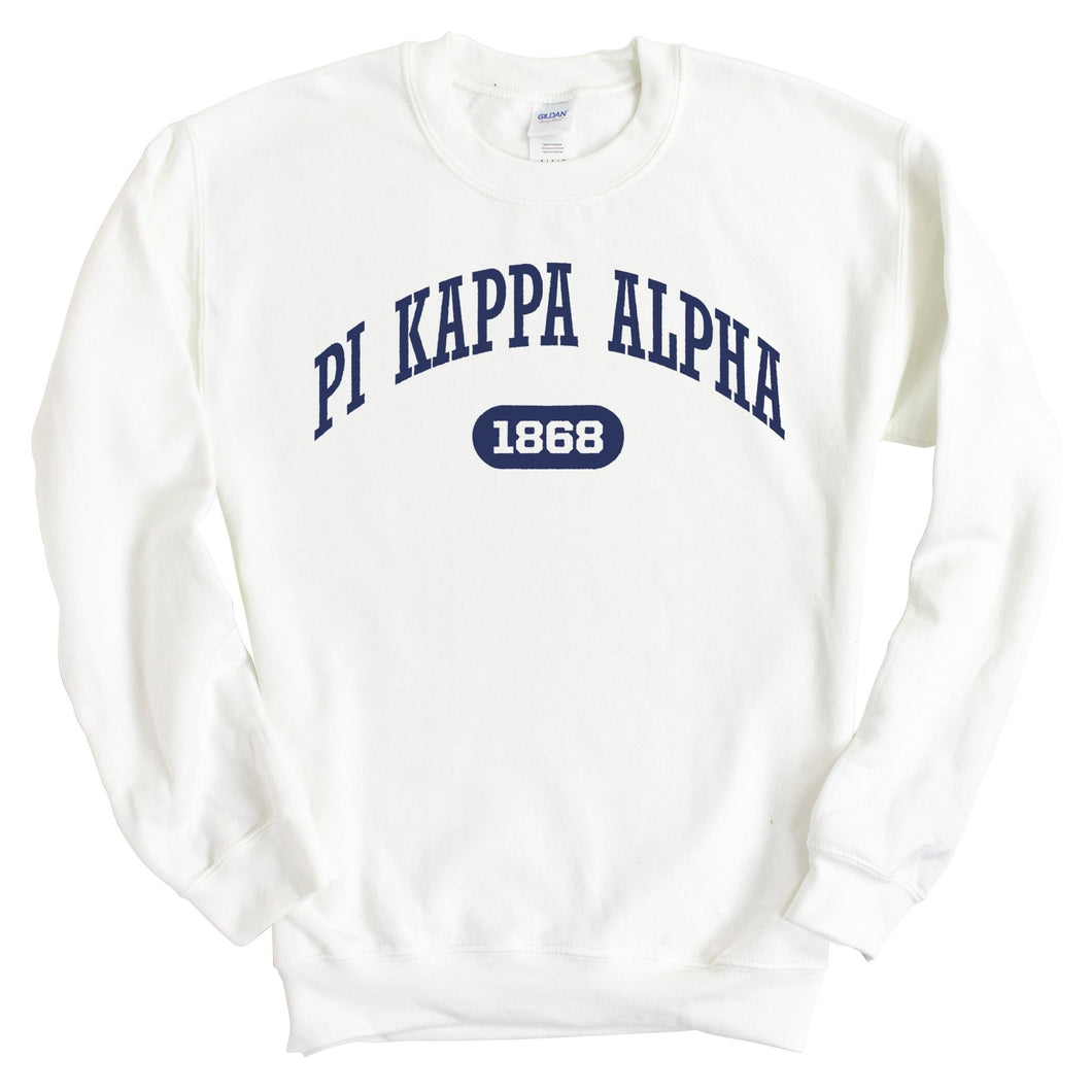 Pi Kappa Alpha Sweatshirt - PIKE Fraternal Arch Crewneck Sweatshirt - Kite and Crest