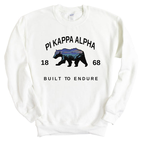 Pi Kappa Alpha Sweatshirt - PIKE Fraternal Bear Crewneck Sweatshirt - Kite and Crest