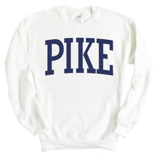 Load image into Gallery viewer, Pi Kappa Alpha Sweatshirt - PIKE Intrinsic Lettered Crewneck Sweatshirt - Kite and Crest
