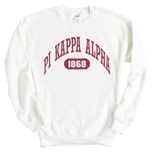 Load image into Gallery viewer, Pi Kappa Alpha Sweatshirt - PIKE Large Athletic Crewneck Sweatshirt - Kite and Crest
