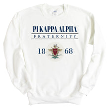 Load image into Gallery viewer, Pi Kappa Alpha Sweatshirt - PIKE Large Crest Crewneck Sweatshirt - Kite and Crest
