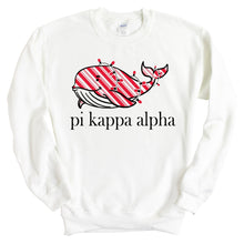 Load image into Gallery viewer, Pi Kappa Alpha Sweatshirt - PIKE Red Whale Crewneck Sweatshirt - Kite and Crest
