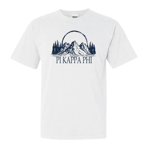 Pi Kappa Phi Comfort Colors T-Shirt - Pi Kapp AEPI Epic Mountain Shirt - Kite and Crest