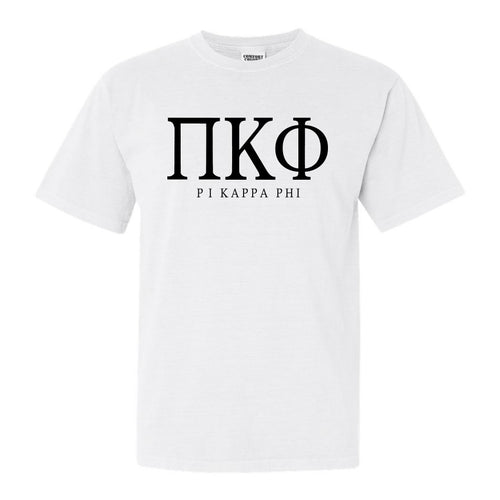 Pi Kappa Phi Comfort Colors T-Shirt - Pi Kapp Fraternal Block Shirt - Kite and Crest