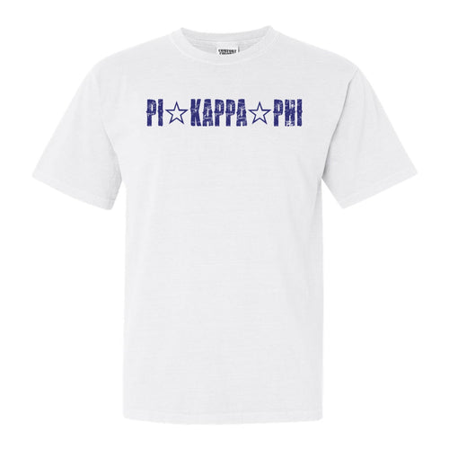 Pi Kappa Phi Comfort Colors T-Shirt - Pi Kapp Fraternal Star Shirt - Kite and Crest