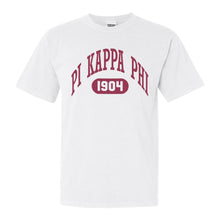 Load image into Gallery viewer, Pi Kappa Phi Comfort Colors T-Shirt - Pi Kapp Large Athletic Shirt - Kite and Crest
