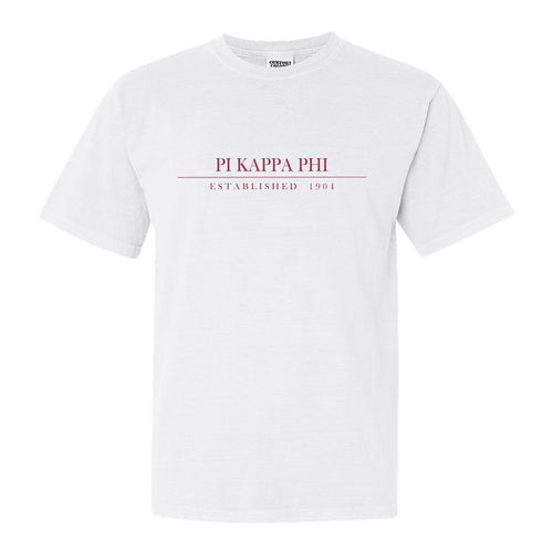 Pi Kappa Phi Comfort Colors T-Shirt - Pi Kapp Old Fashioned Vintage Shirt - Kite and Crest