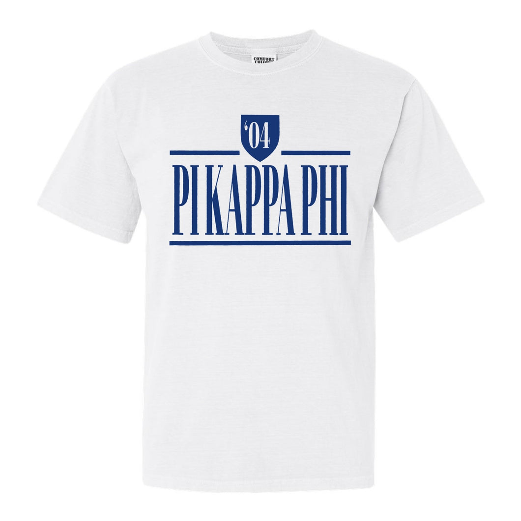 Pi Kappa Phi Comfort Colors T-Shirt - Pi Kapp Shield Shirt - Kite and Crest