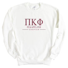 Load image into Gallery viewer, Pi Kappa Phi Sweatshirt - Pi Kapp Basic Lined Crewneck Sweatshirt - Kite and Crest
